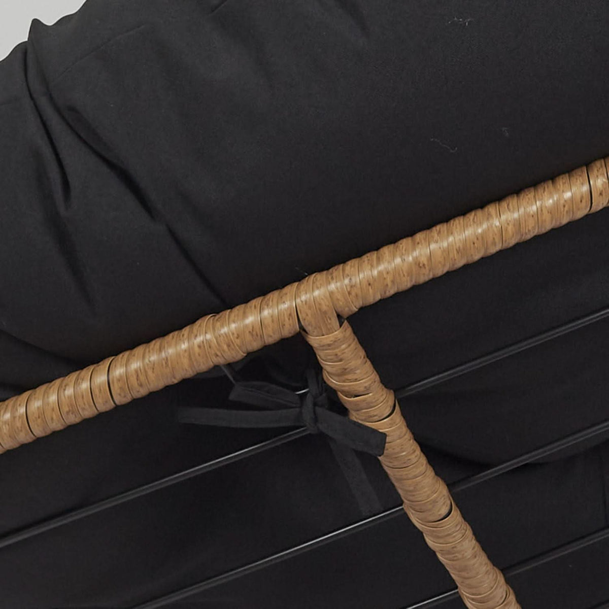 FAUTEUIL CANCUN COUSSIN NOIR