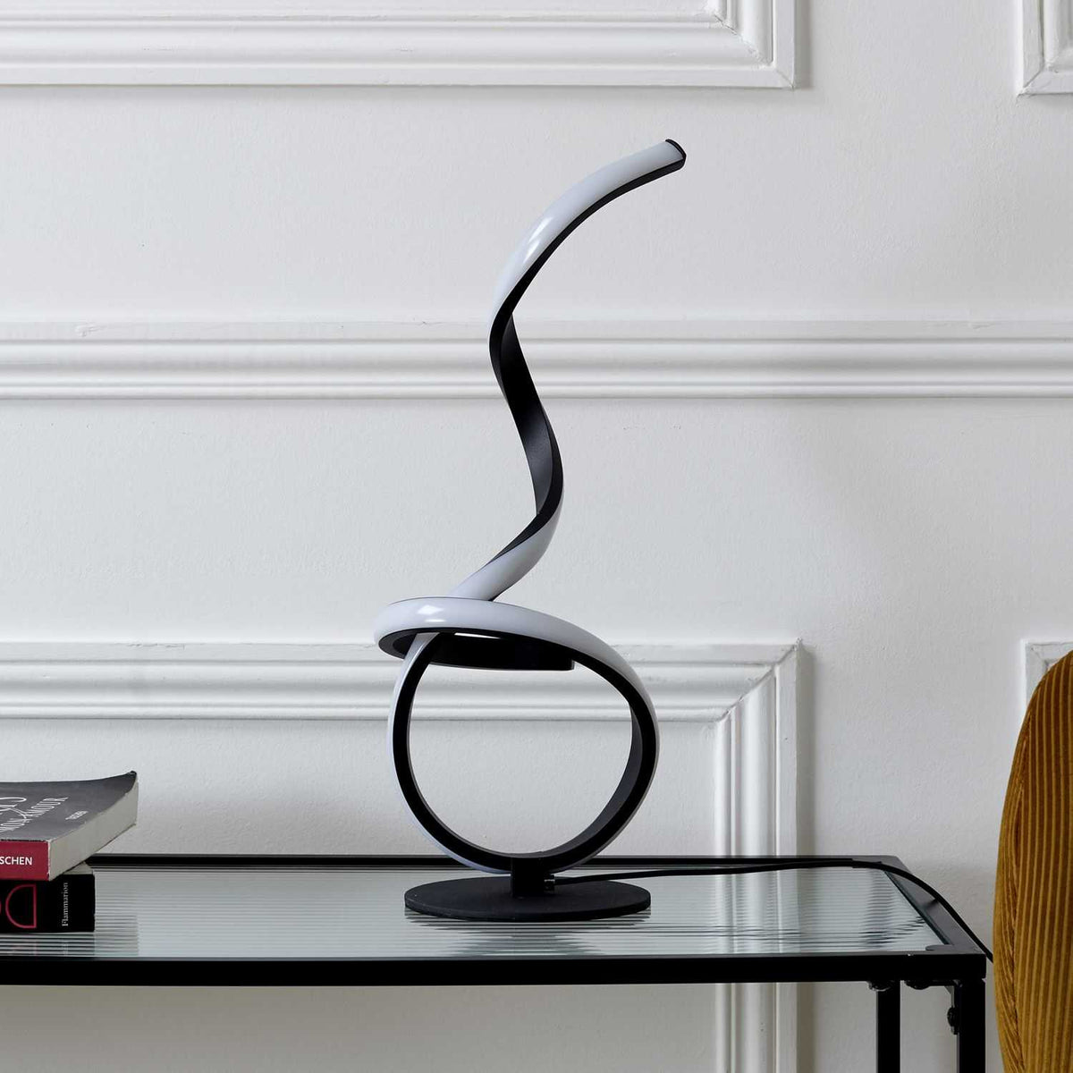 LAMPE LED DESIGN NOIR