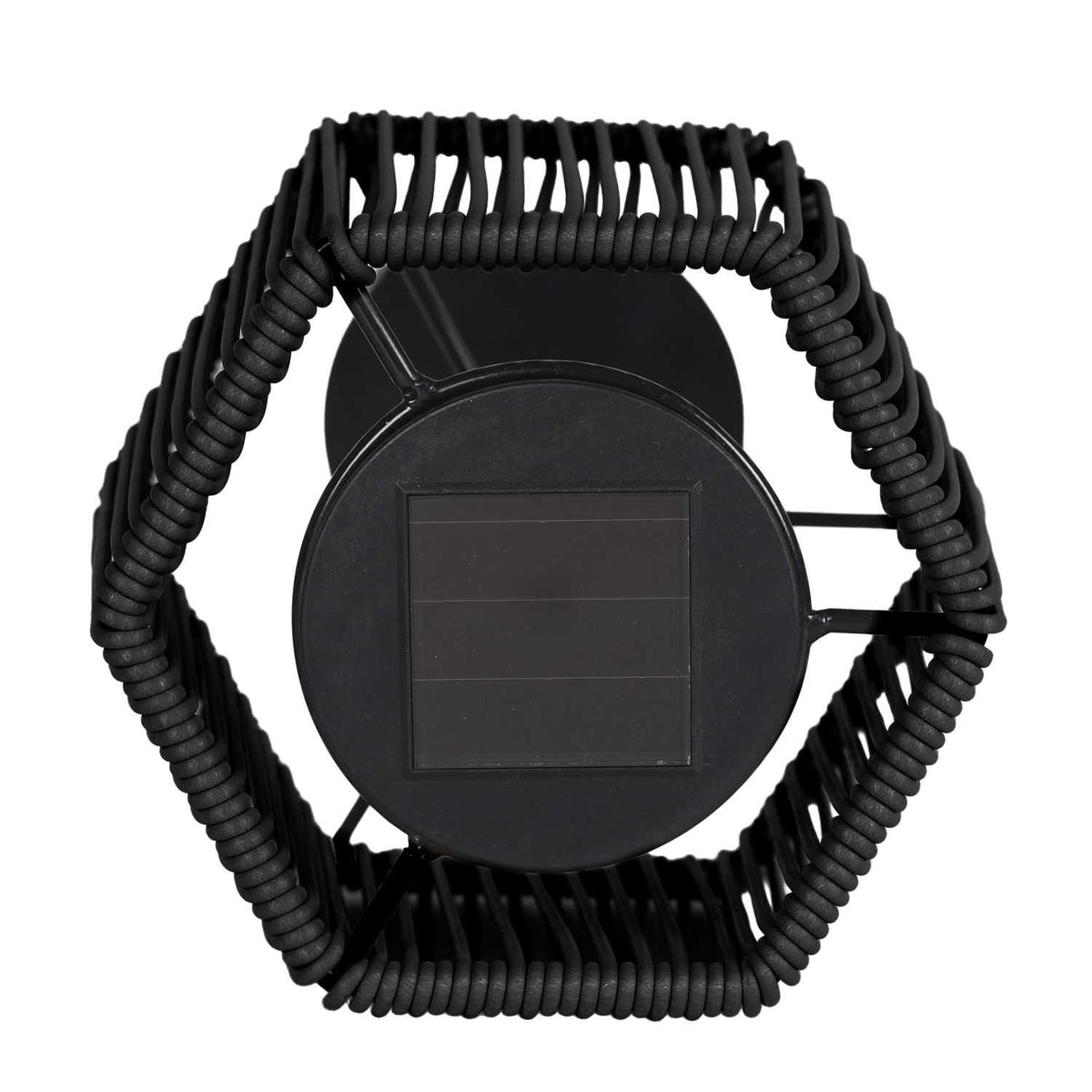 LAMPE EXTERIEUR SOLAIRE NOIR H40CM