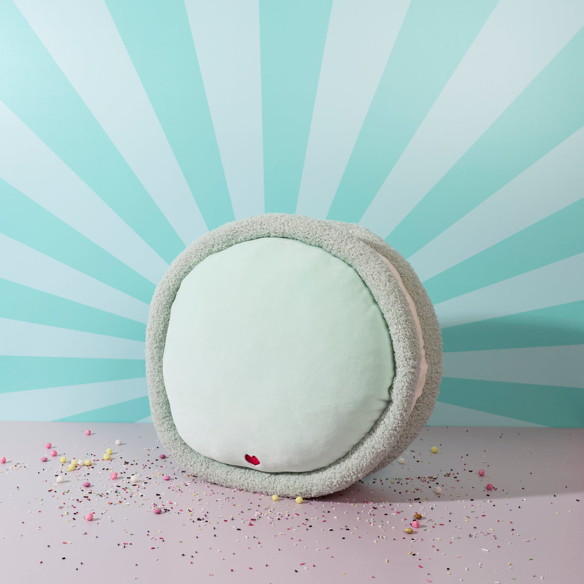 PELUCHE MACARON VERT KAWAII