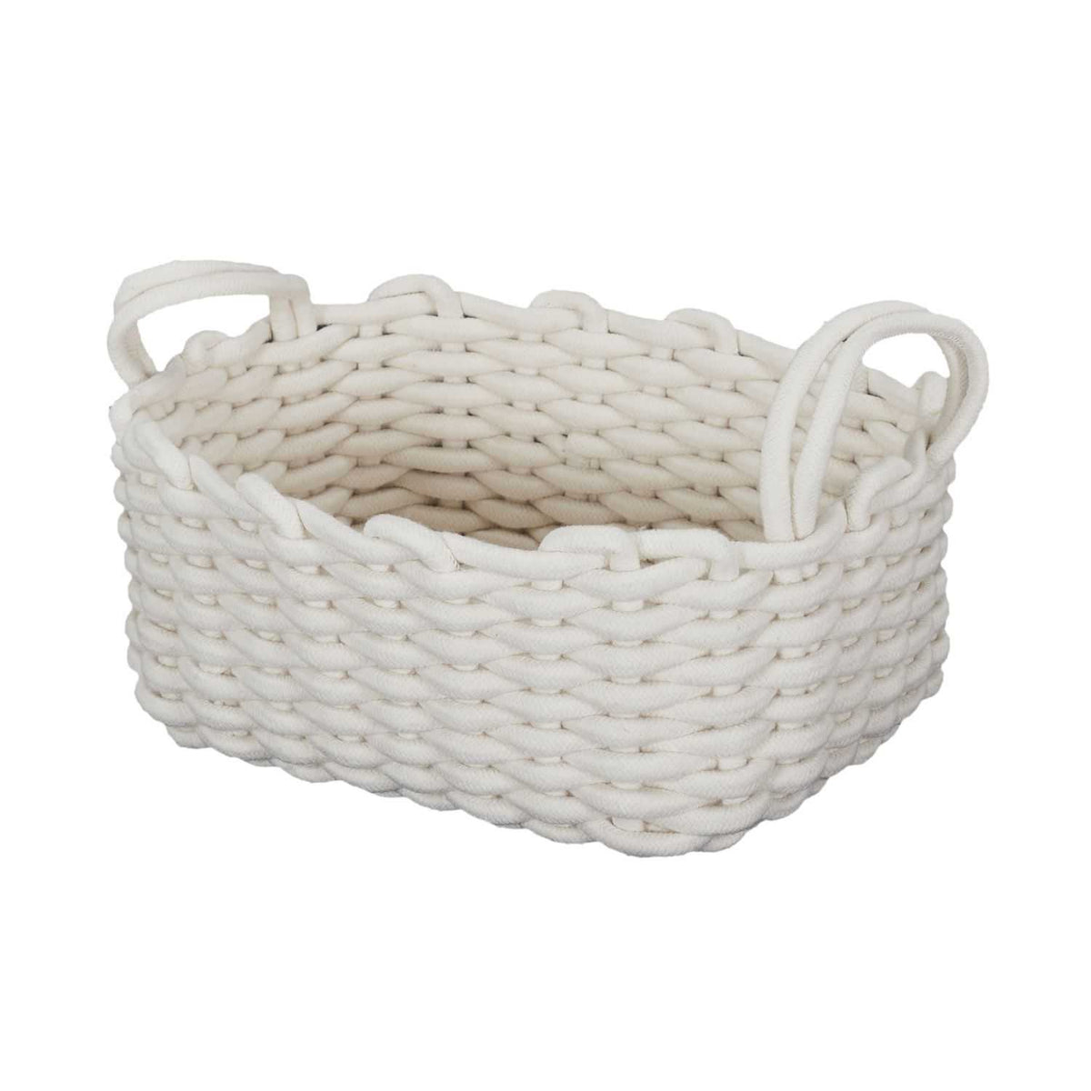 PANIER TRICOT BLANC - LOT DE 3