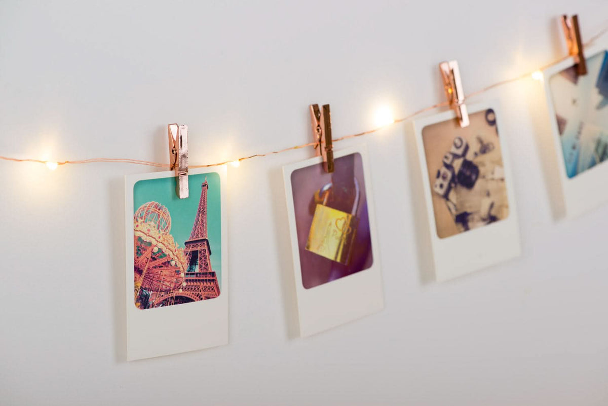 GUIRLANDE PHOTOS CLIPS ROSE GOLD
