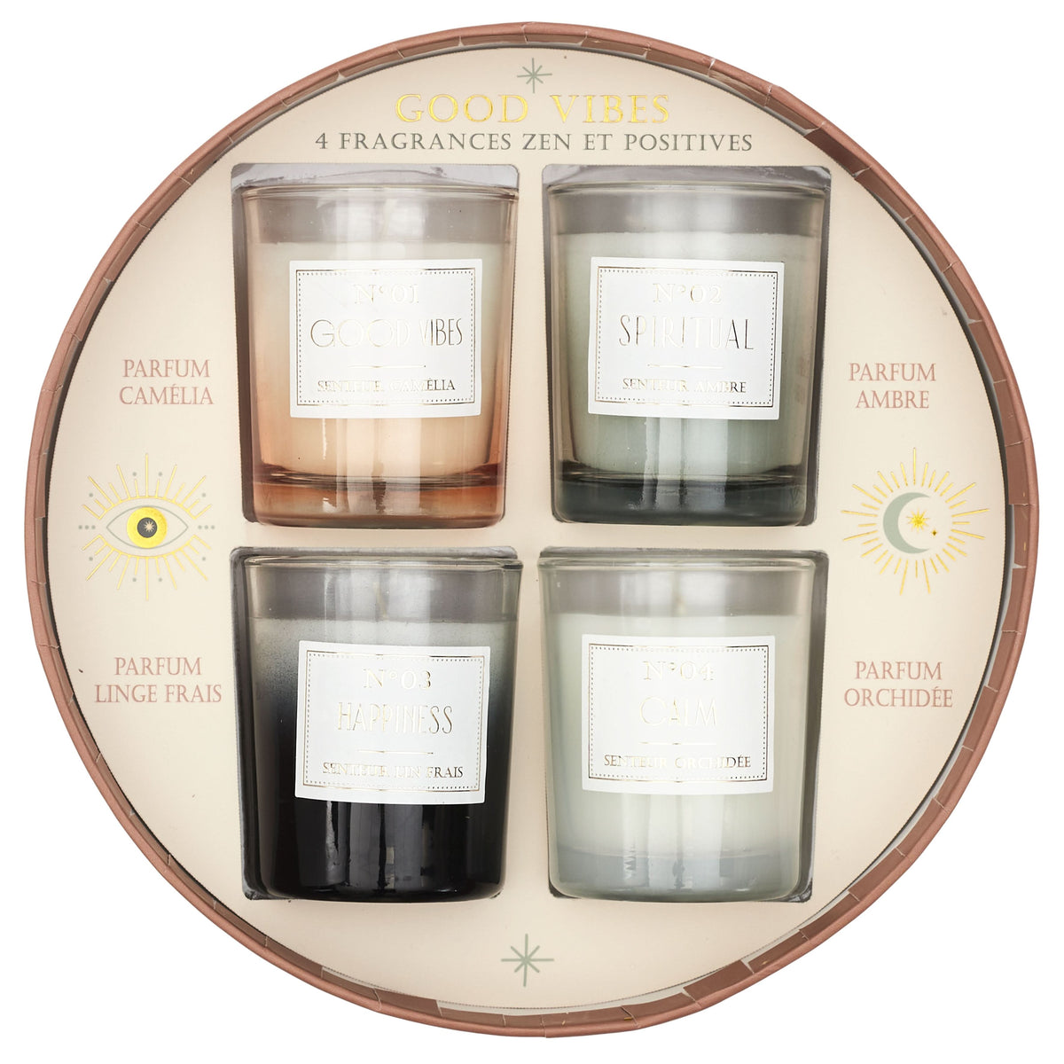 COFFRET DE 4 BOUGIES GOOD VIBES