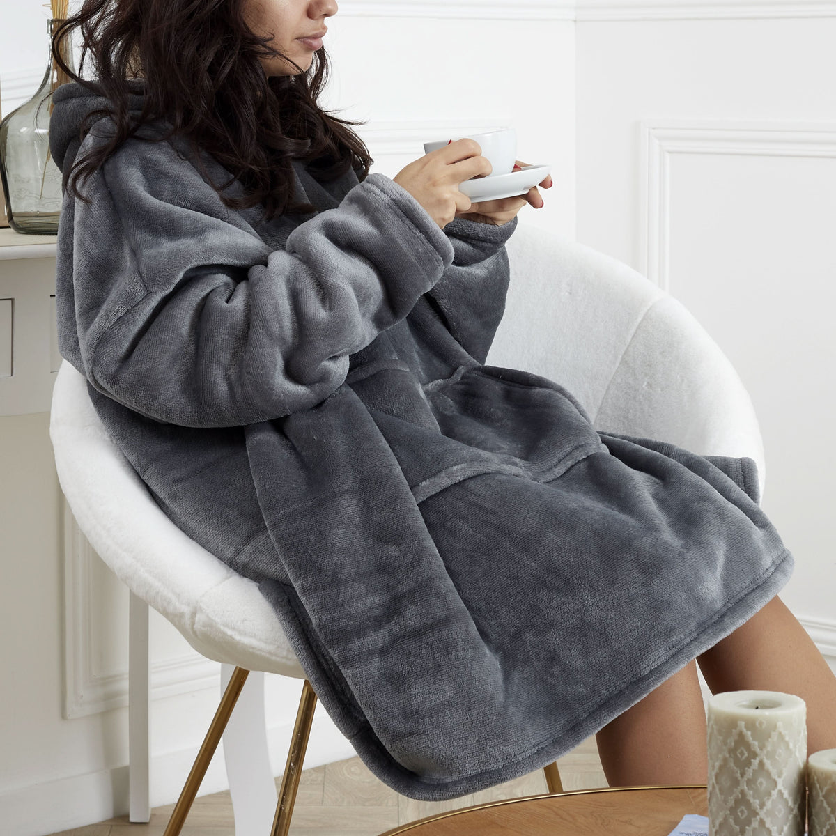SWEAT XXL COCOON A CAPUCHE