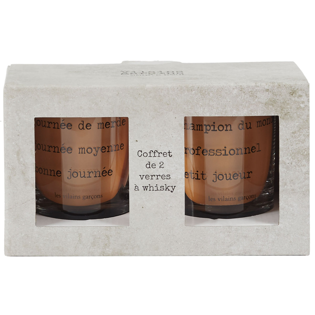 COFFRET DE 2 VERRES A WHISKY