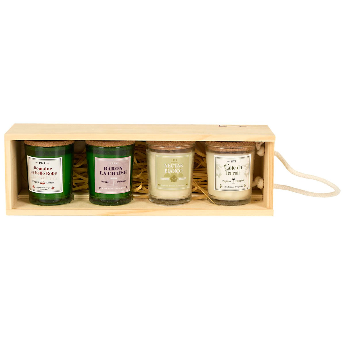 COFFRET DE 4 BOUGIES DIVIN CLUB