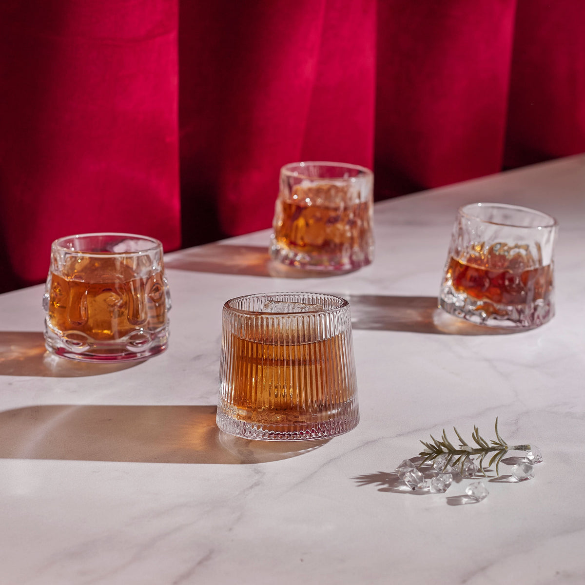 COFFRET DE 4 VERRES CULBUTO TWIST