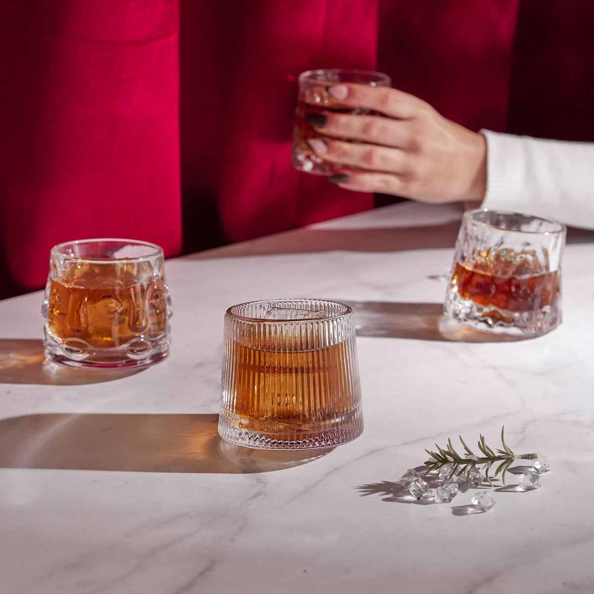 COFFRET DE 4 VERRES CULBUTO TWIST