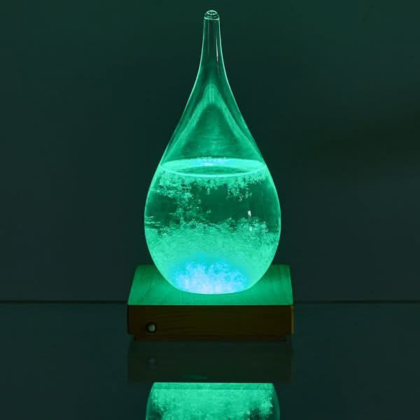 VERRE TEMPETE GOUTTE LED