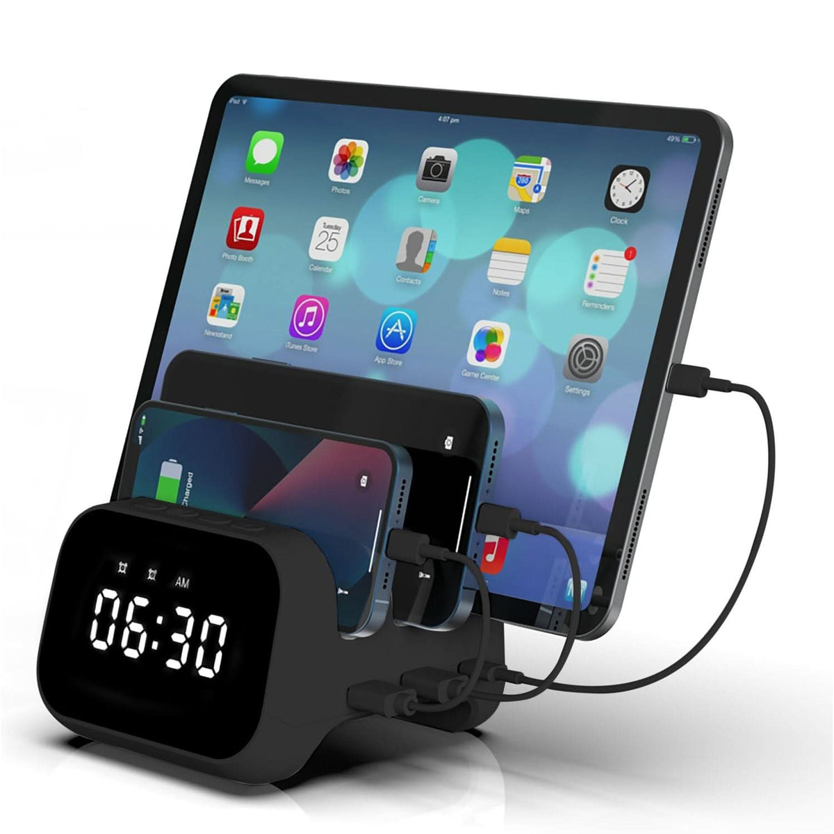 RÉVEIL ORGANISATEUR DE CHARGE USB