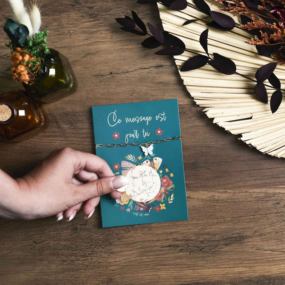 CARTE A GRATTER BRACELET PAPILLONS