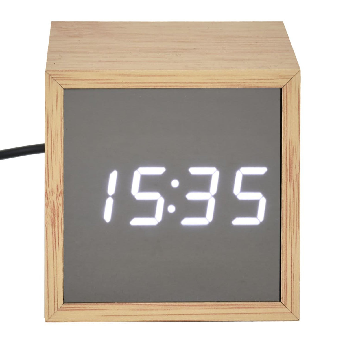 REVEIL LED BAMBOU MIROIR