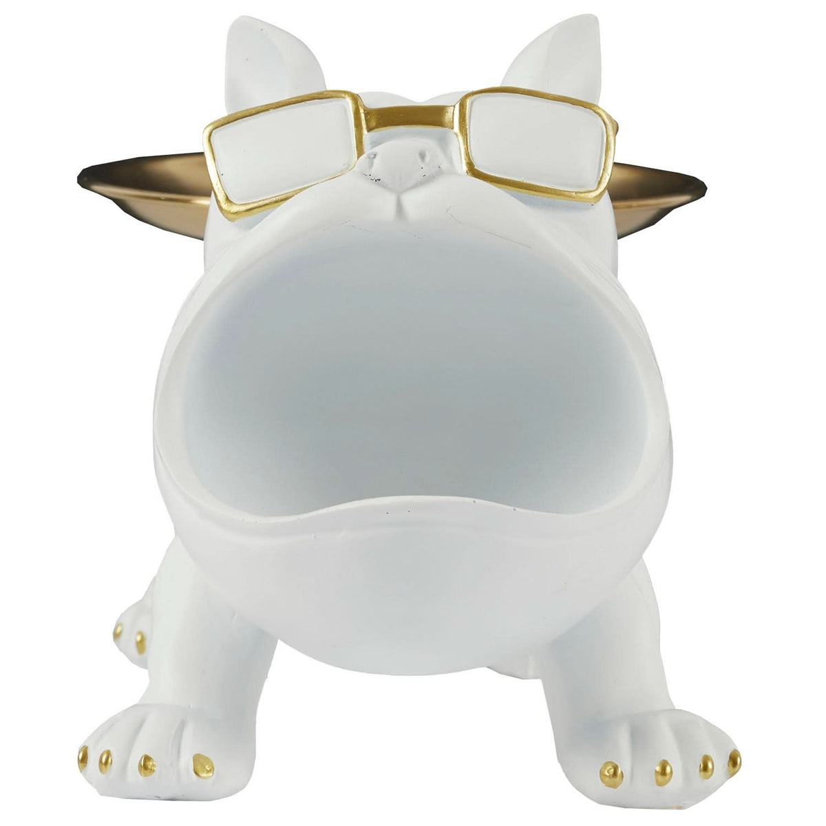 VIDE POCHES BOULEDOGUE MOLOSSE BLANC