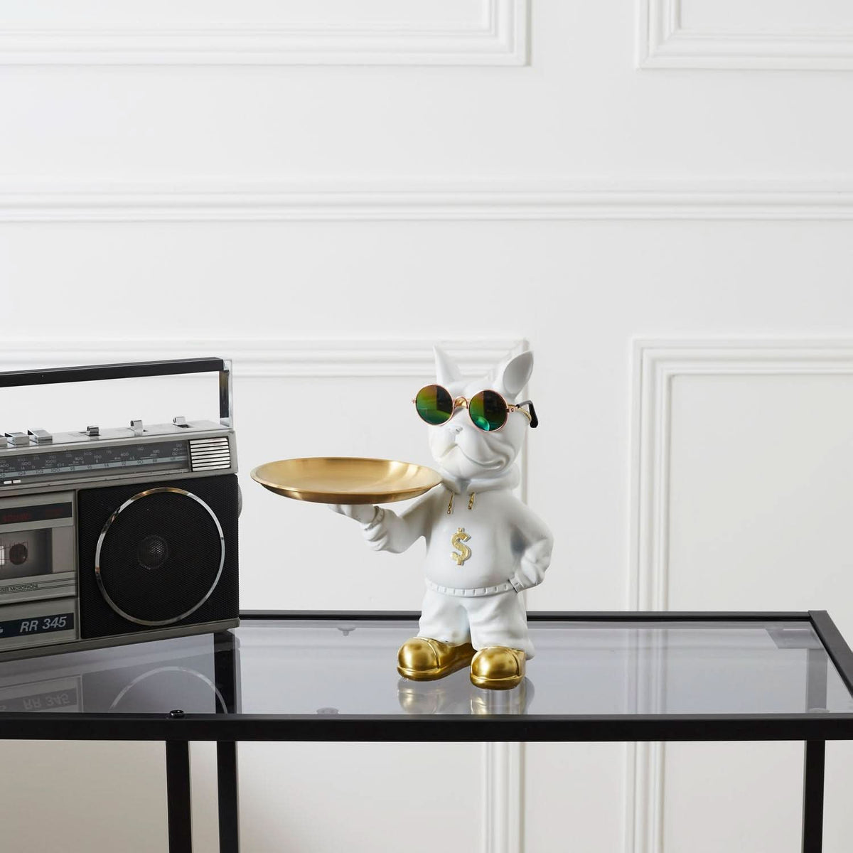 VIDE POCHES BOULEDOGUE RAPPER BLANC
