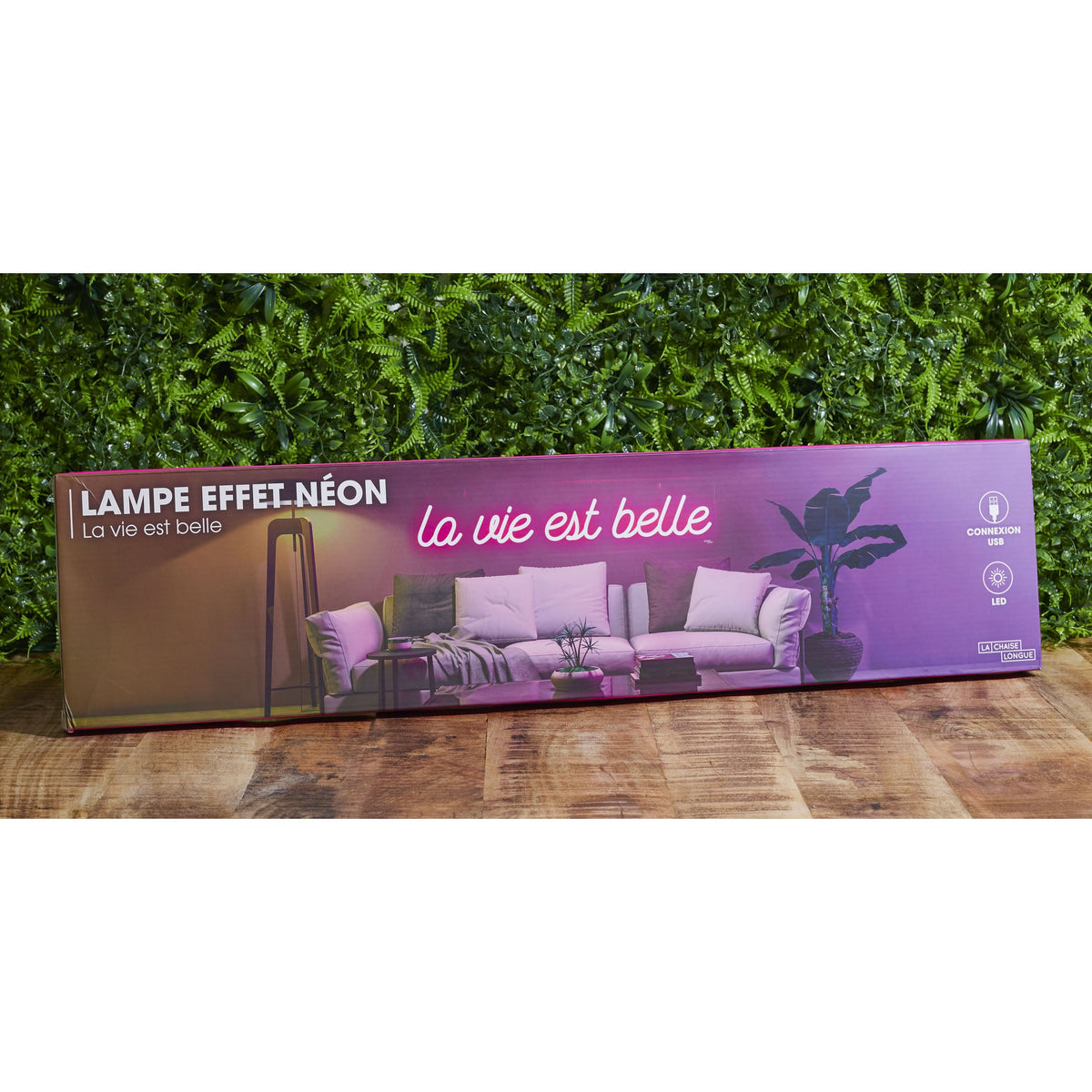 LAMPE EFFET NÉON LA VIE EST BELLE