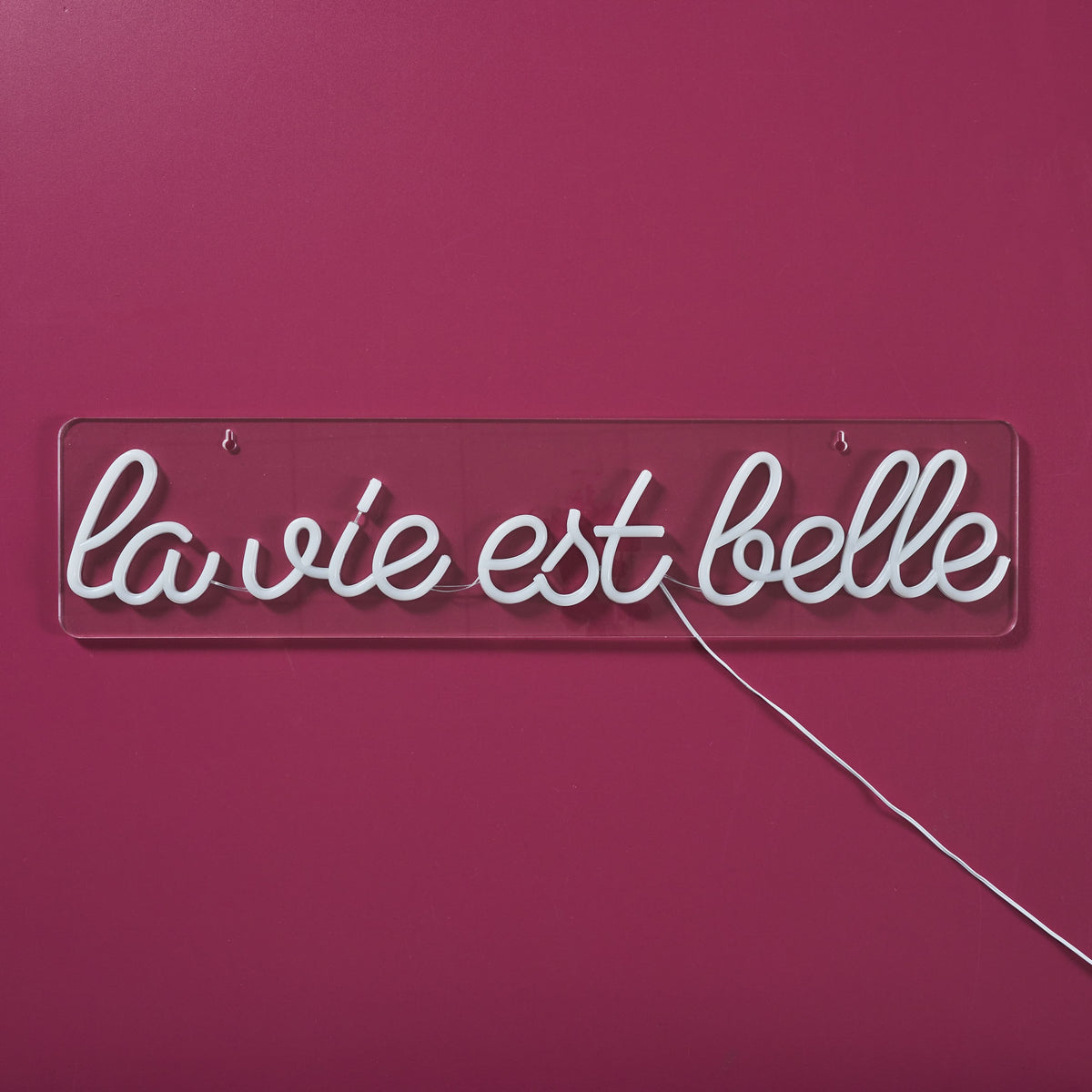 LAMPE EFFET NÉON LA VIE EST BELLE