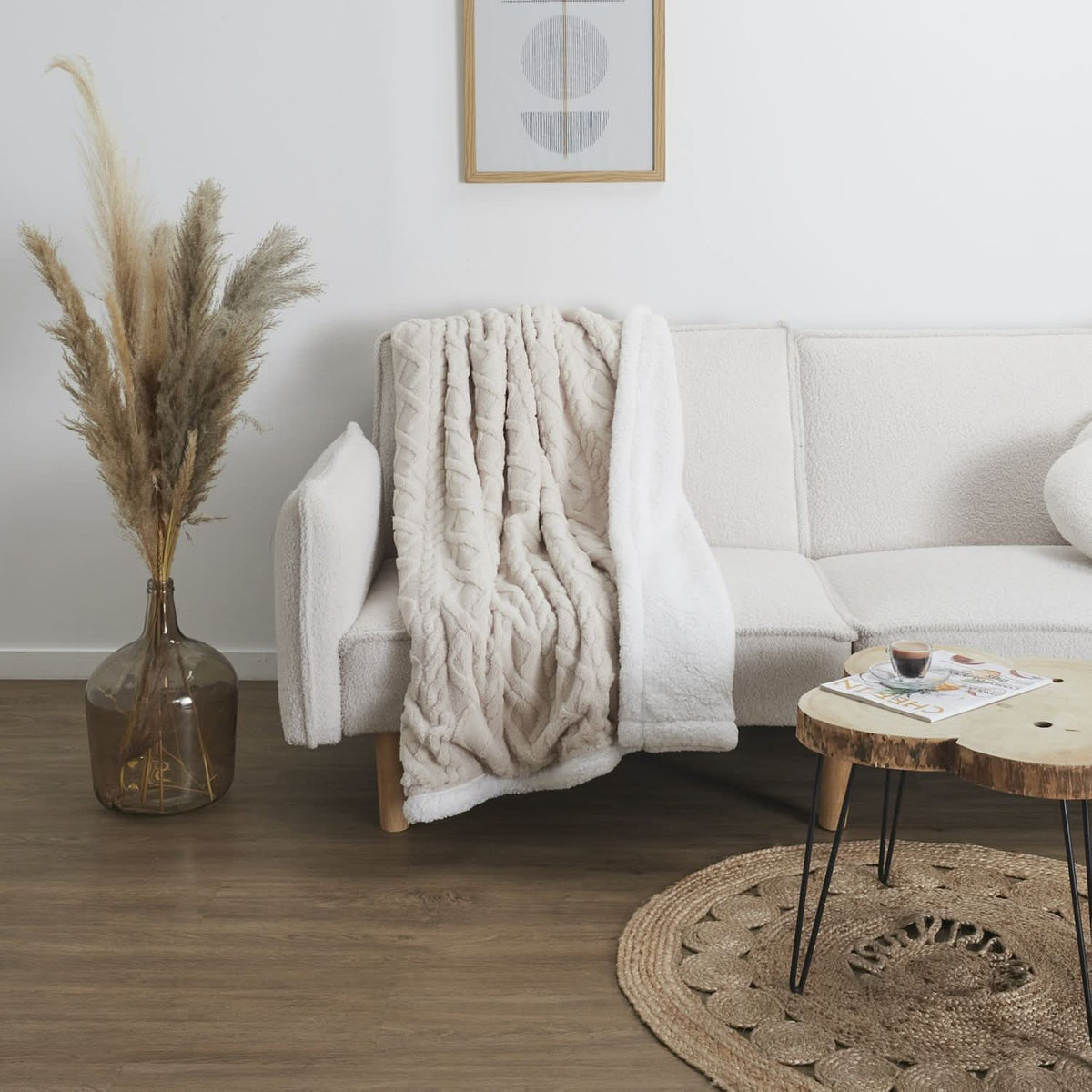 PLAID JACQUARD COSY