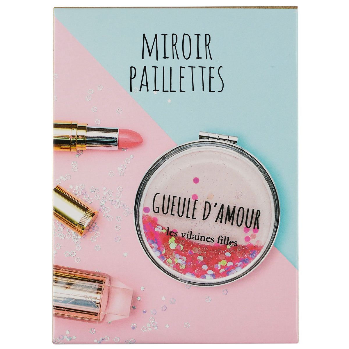 MIROIR DE POCHE PAILLETTES