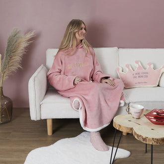 SWEAT PLAID BOMBASSE ROSE