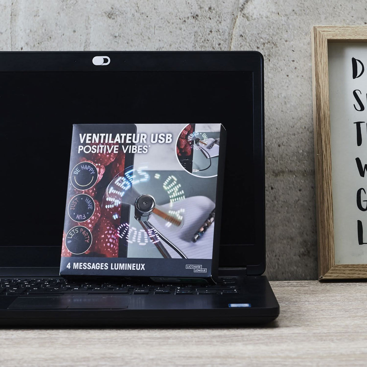 VENTILATEUR USB POSITIVE VIBES