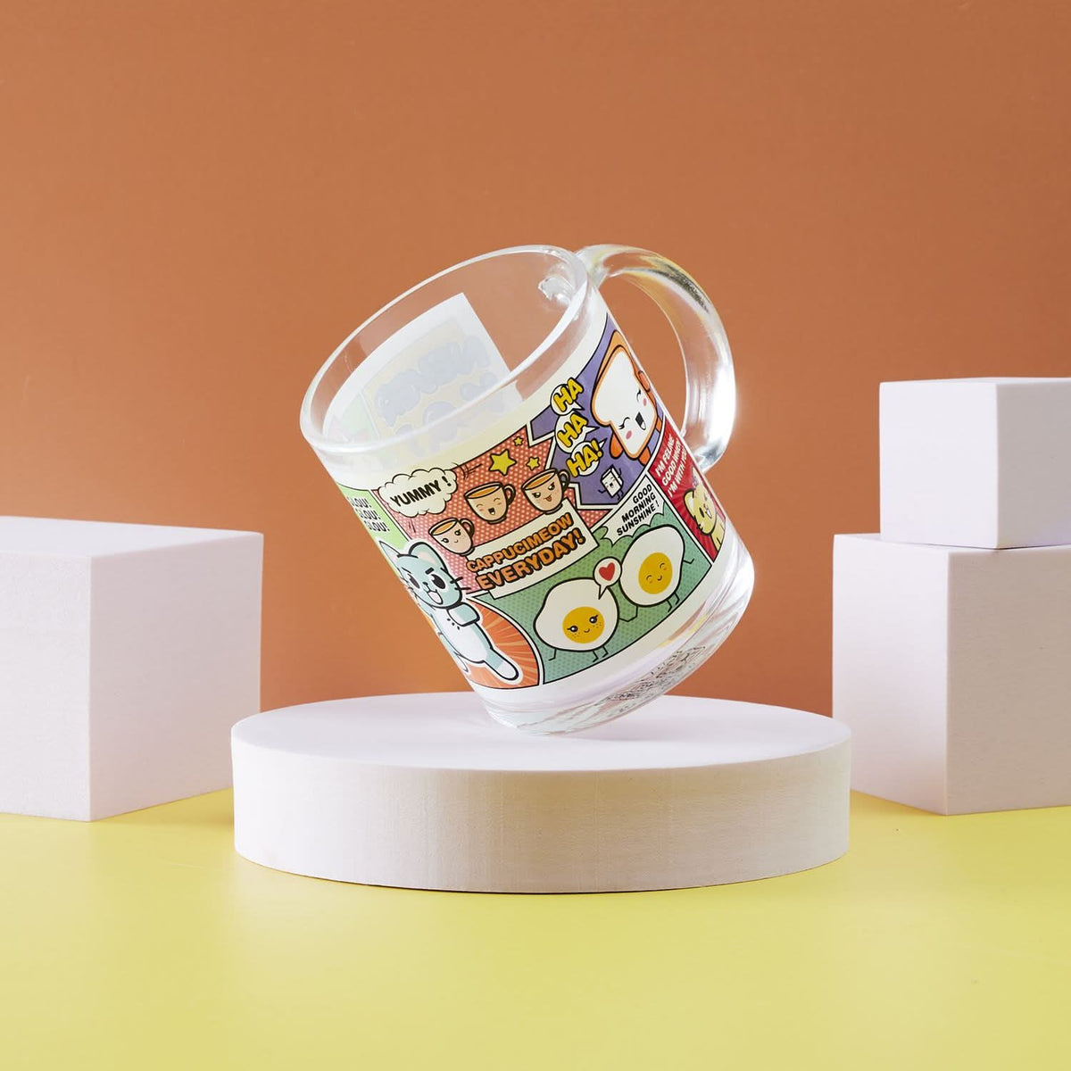 MUG VERRE BD KAWAII