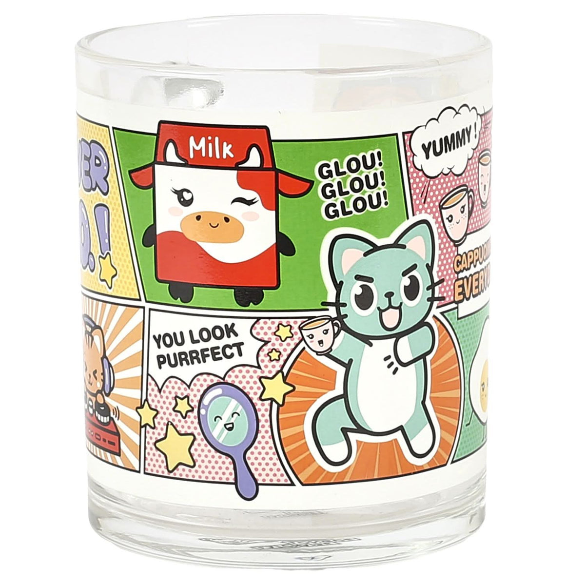 MUG VERRE BD KAWAII