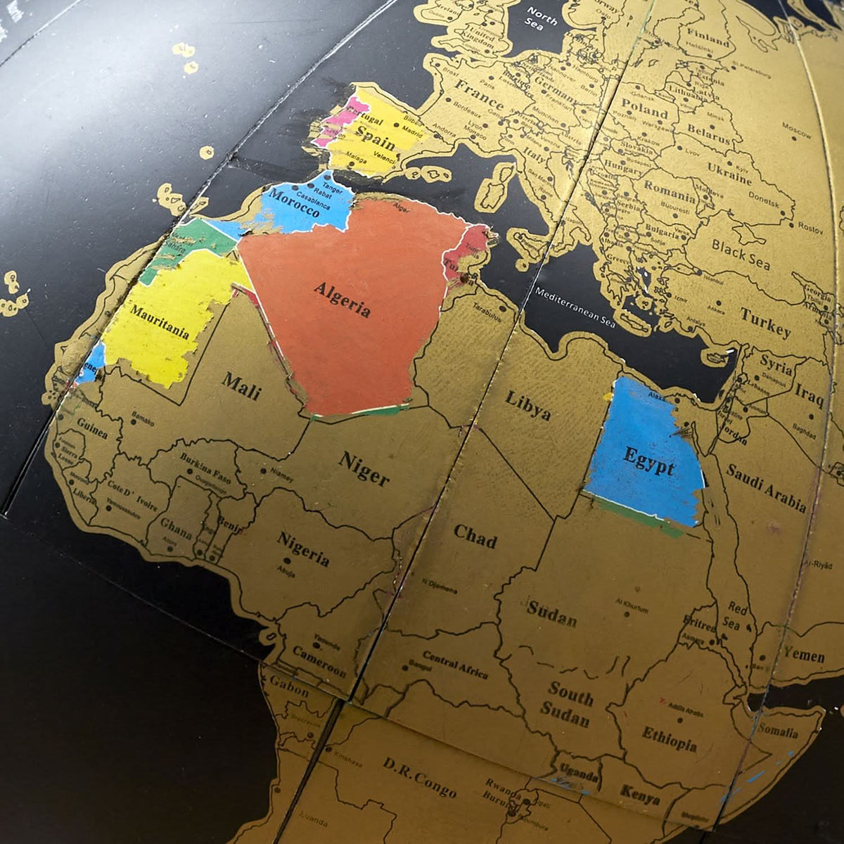 GLOBE À GRATTER