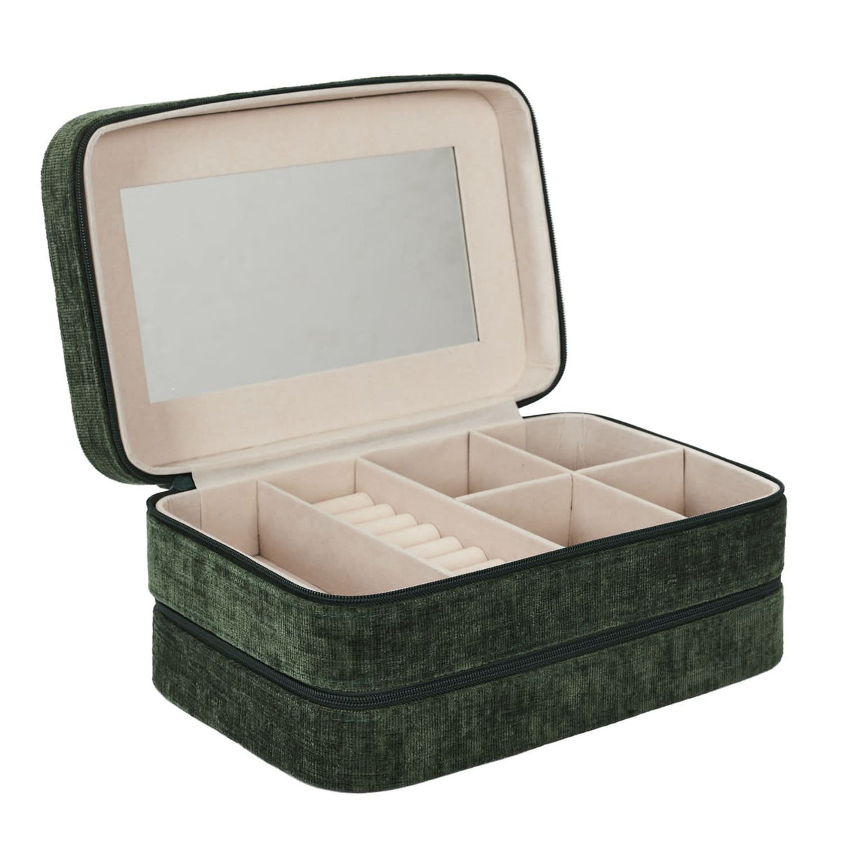 COFFRET A BIJOUX VELOURS JARDIN D’EDEN