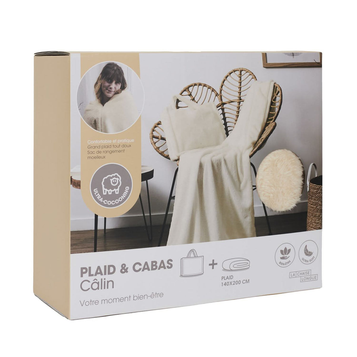 PLAID CABAS CALIN