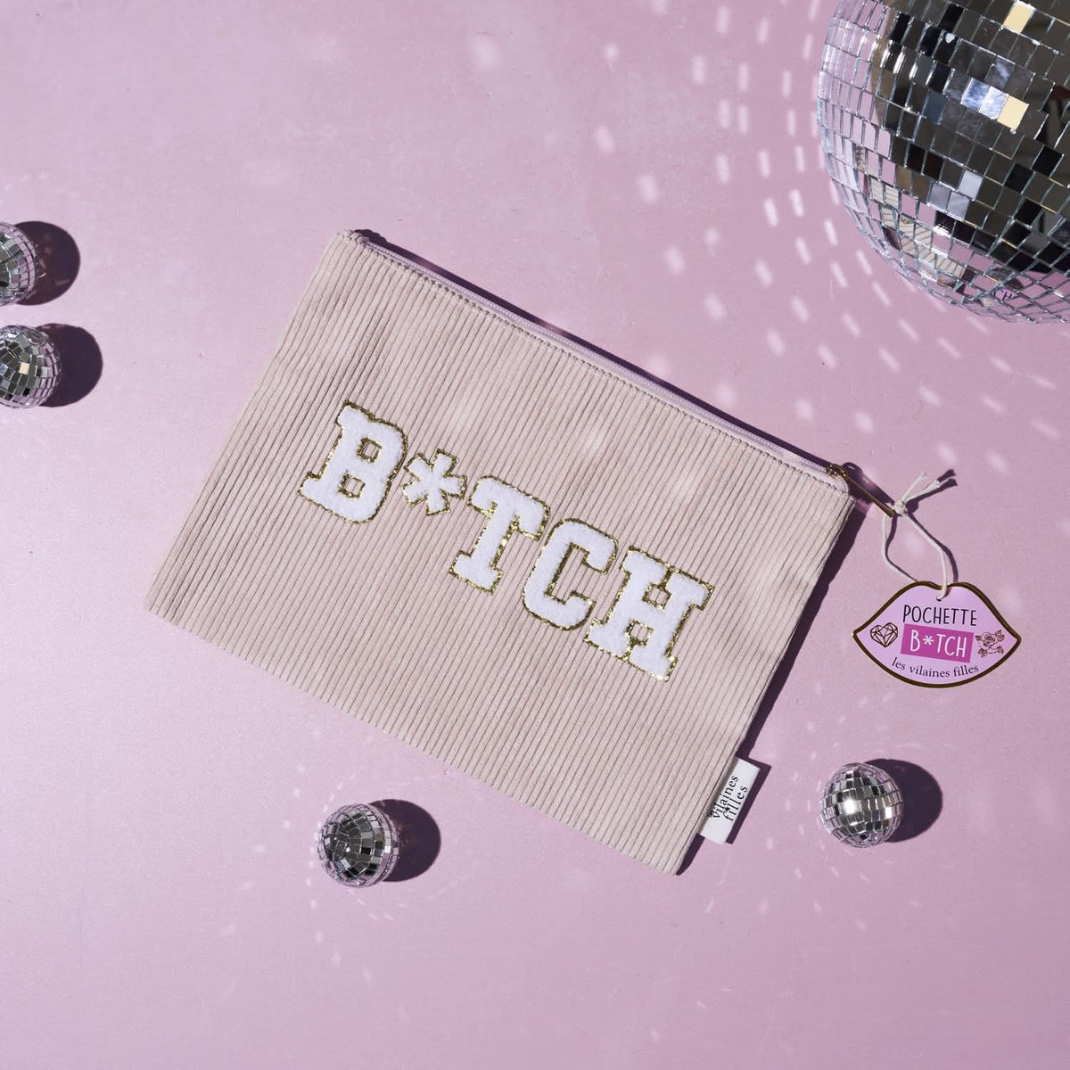 TROUSSE DE TOILETTE VELOURS B*TCH