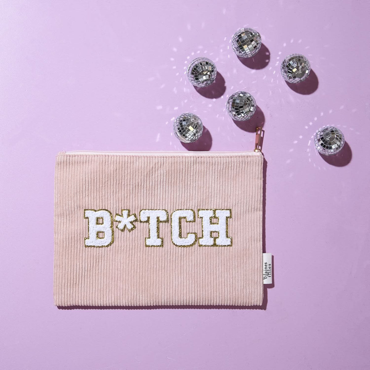 TROUSSE DE TOILETTE VELOURS B*TCH