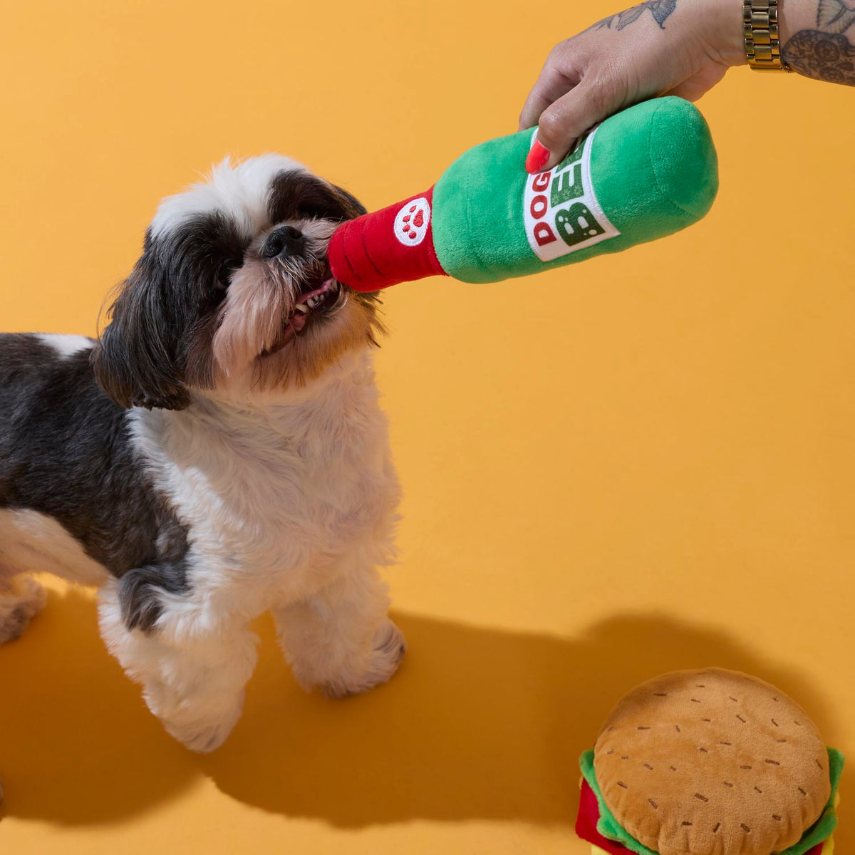 COFFRET JOUETS CHIEN BURGER ET BIERE