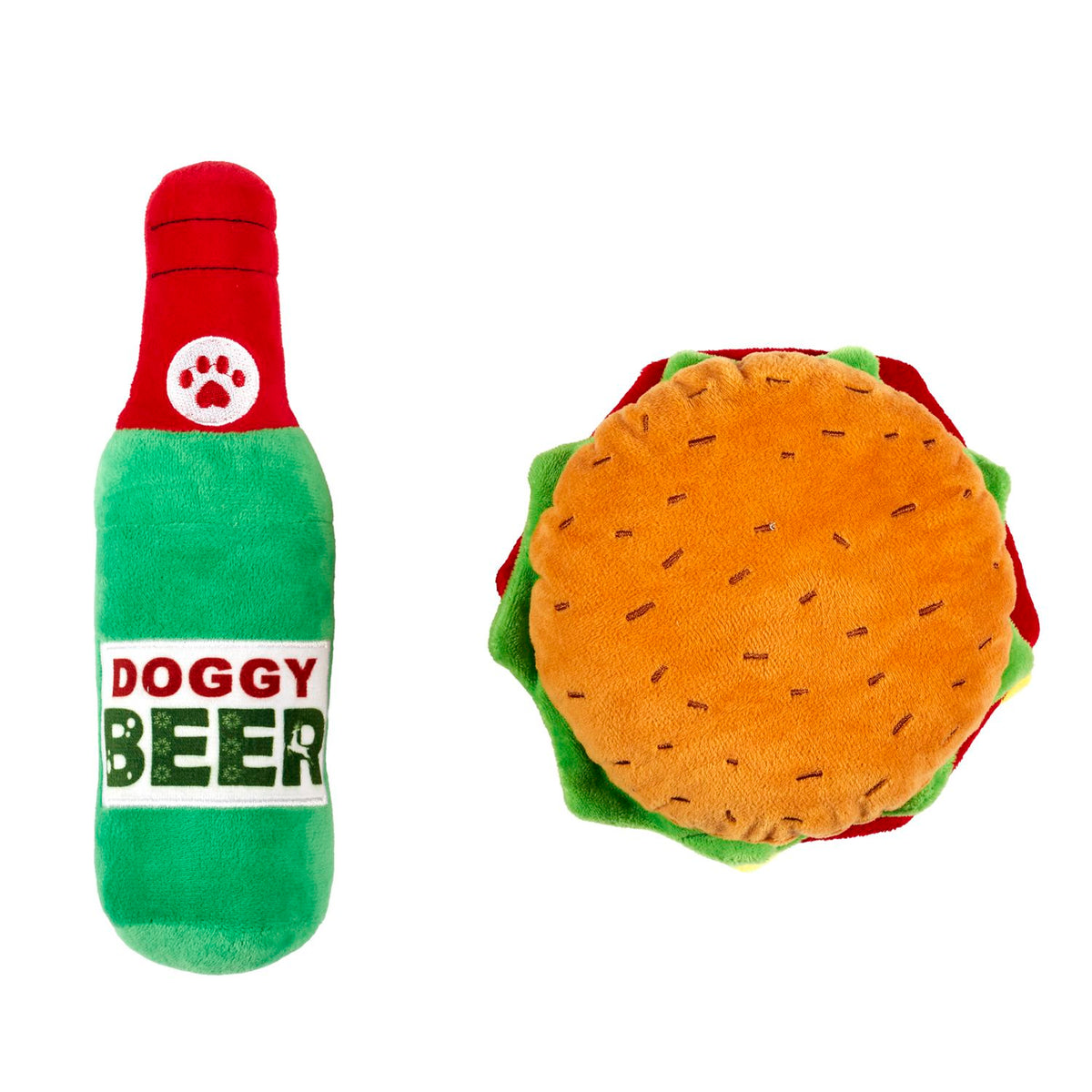 COFFRET JOUETS CHIEN BURGER ET BIERE