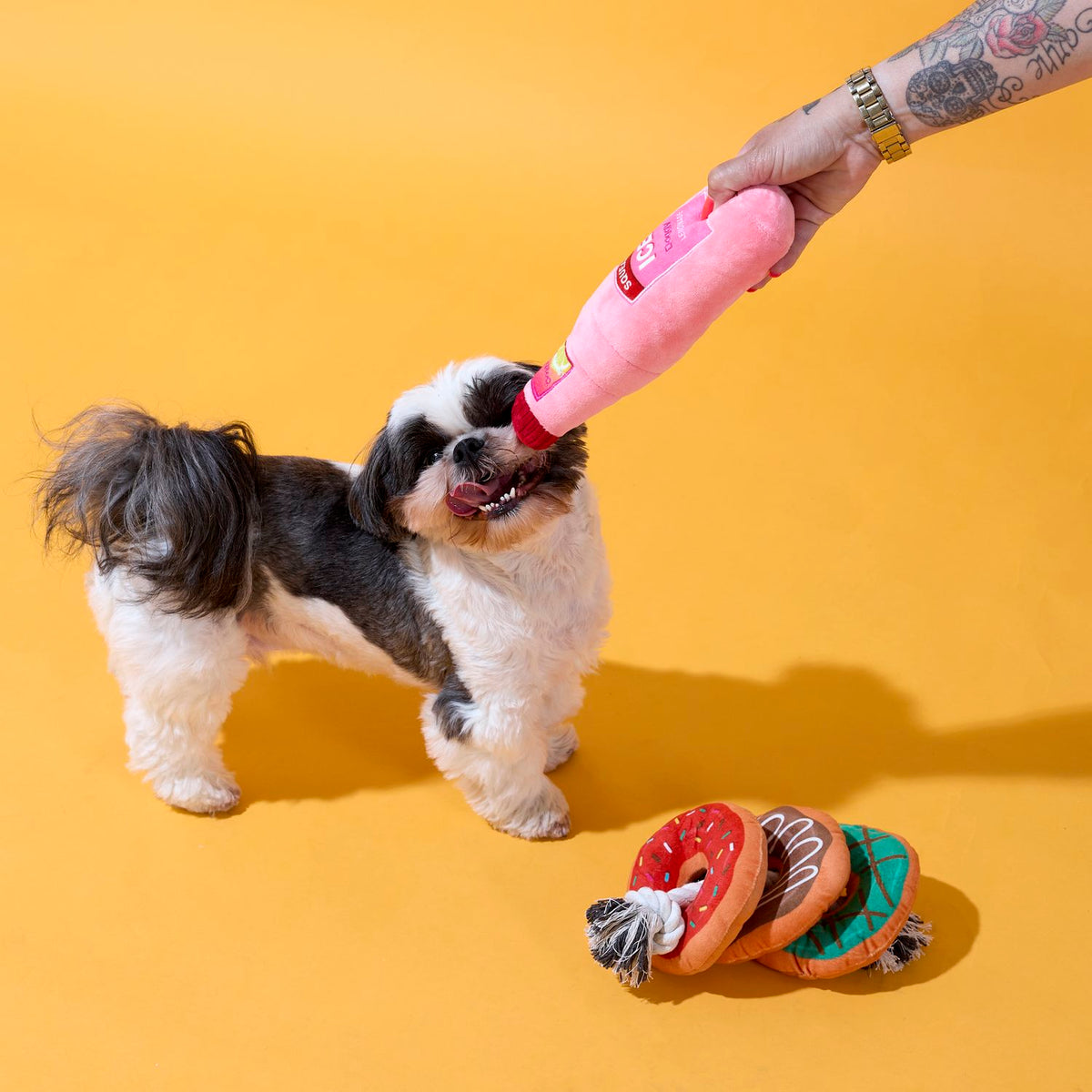 COFFRET JOUETS CHIEN DONUTS ET LIMONADE