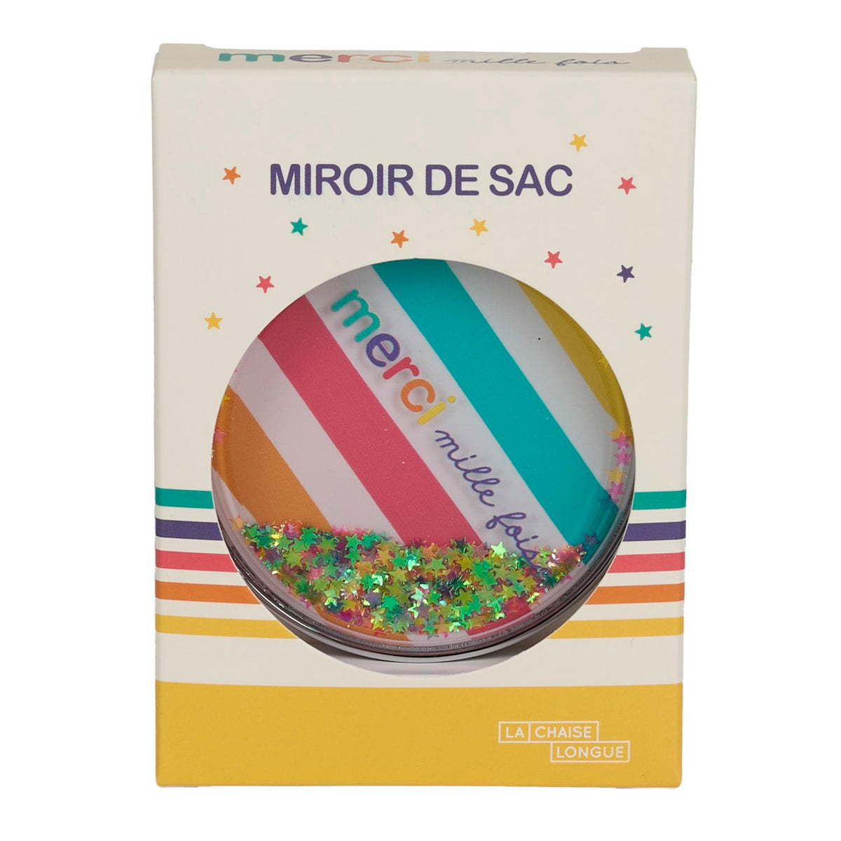 MIROIR DE POCHE  MERCI 1000 FOIS