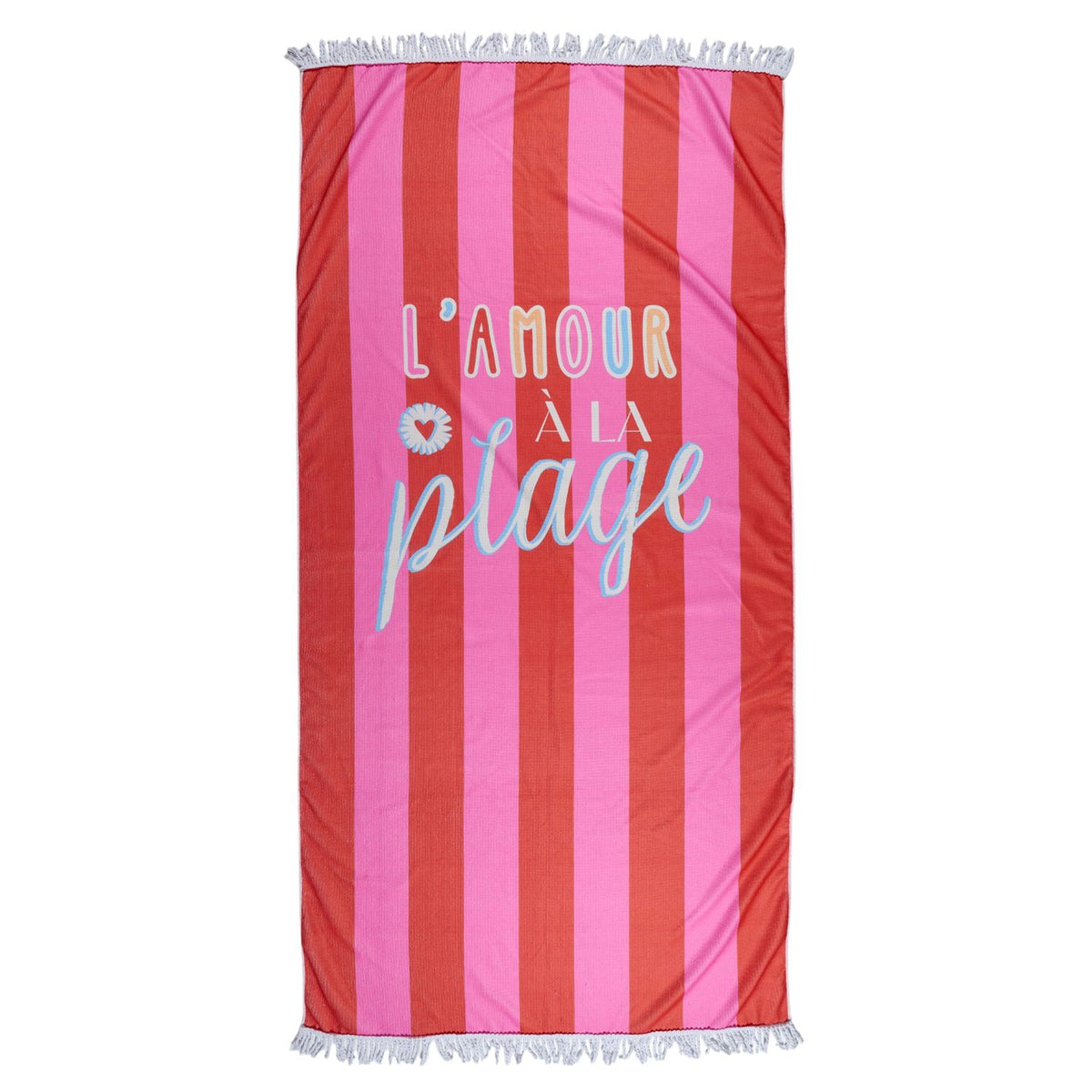 SERVIETTE DE PLAGE L'AMOUR A LA PLAGE