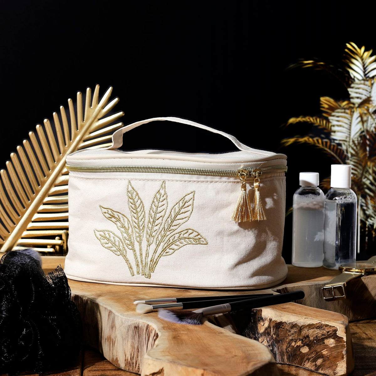 VANITY PALMIER DORE