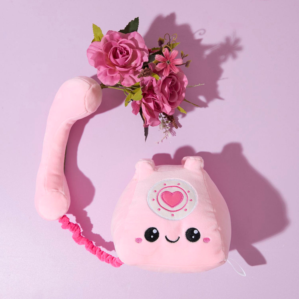 PELUCHE TELEPHONE ROSE