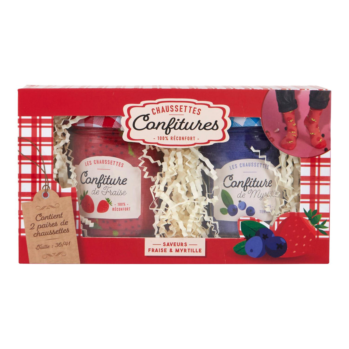 COFFRET CHAUSSETTES CONFITURES