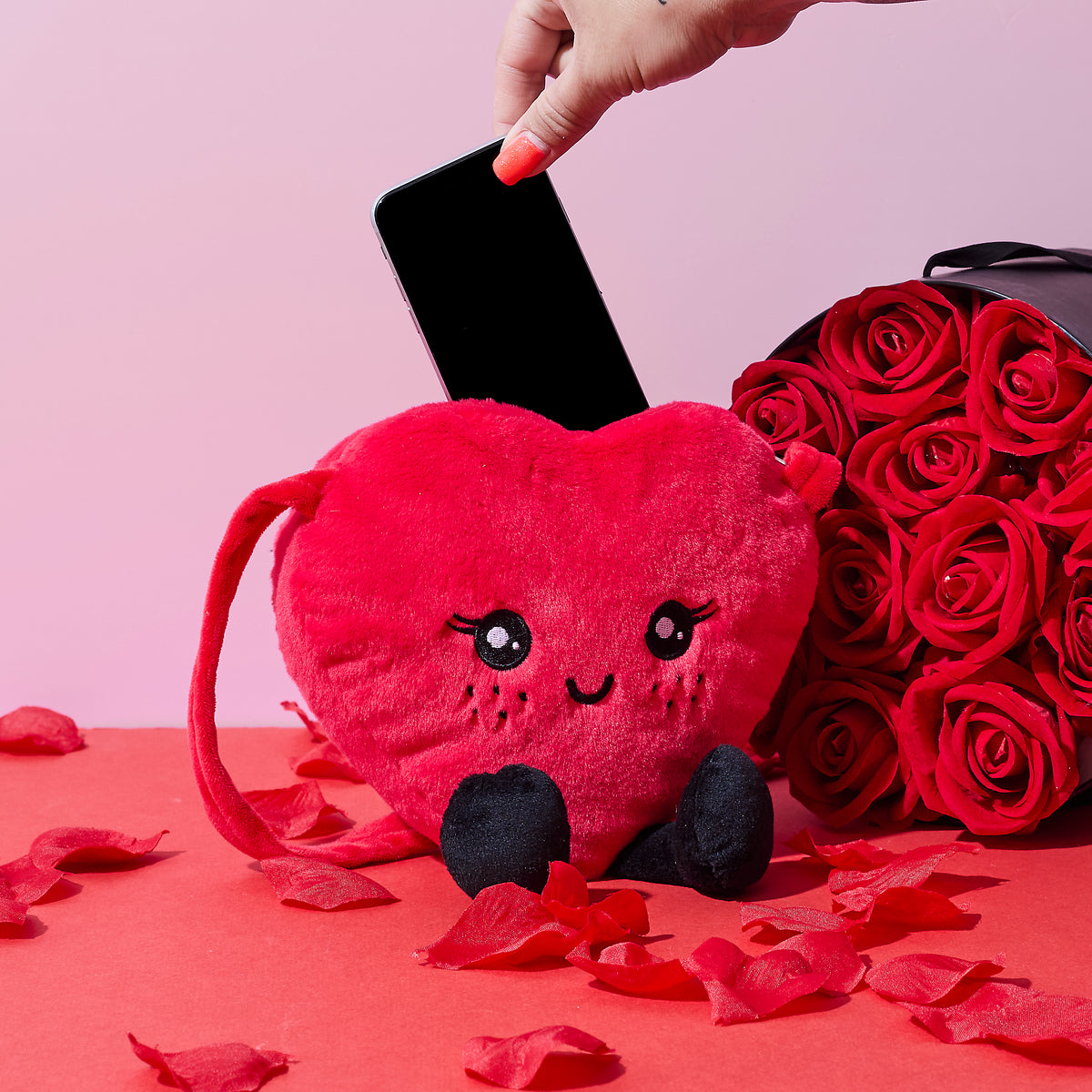 SAC PELUCHE COEUR