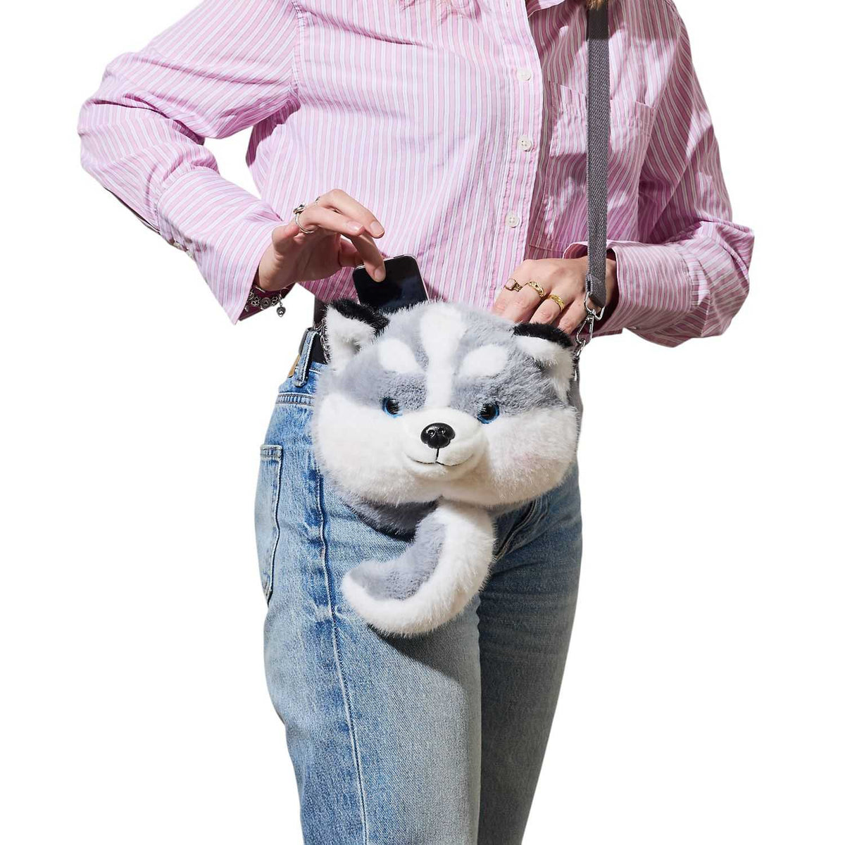 SAC PELUCHE HUSKY VIBRANT