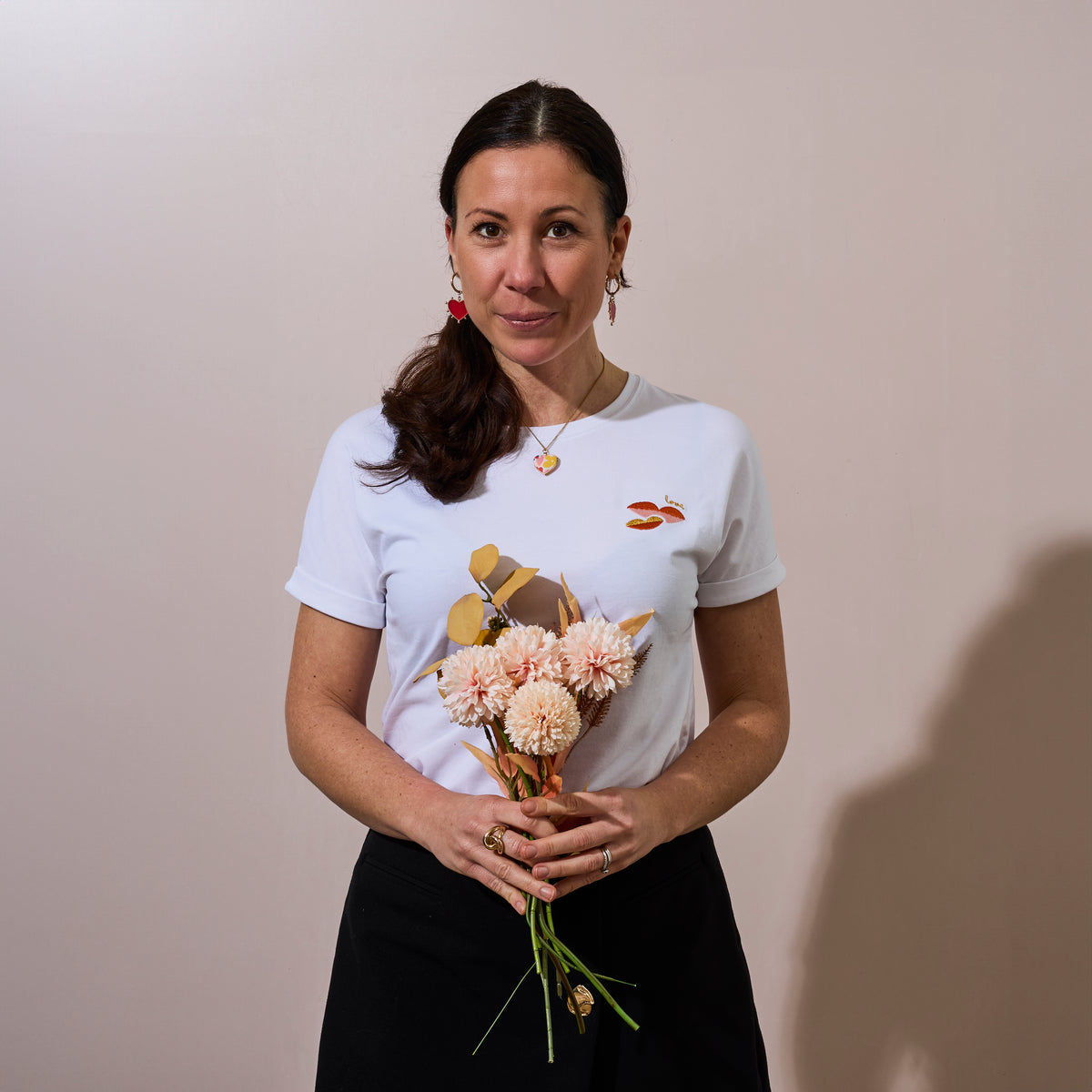 COFFRET T-SHIRT BRODE MAMA MI AMORE M/L