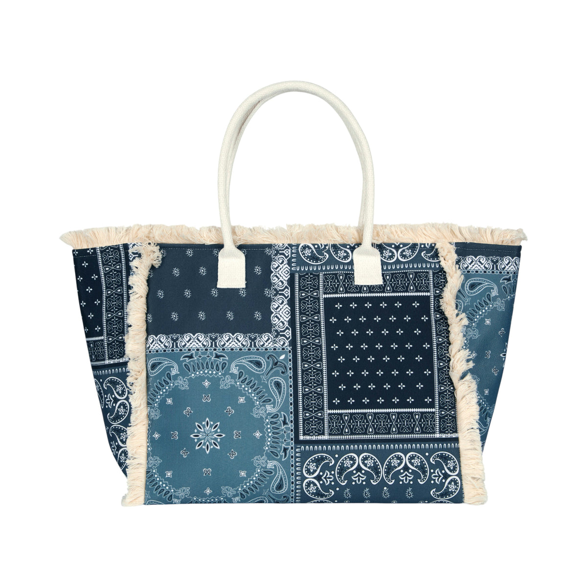 SAC CABAS BANDANA NOIR