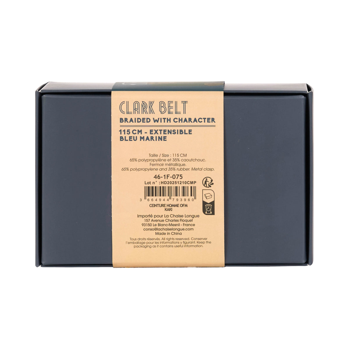 CEINTURE HOMME KAKI