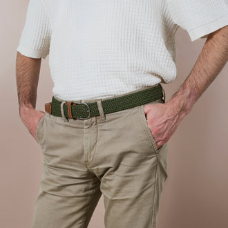 CEINTURE HOMME KAKI