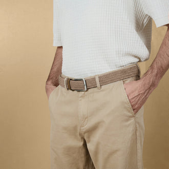 CEINTURE HOMME TAUPE