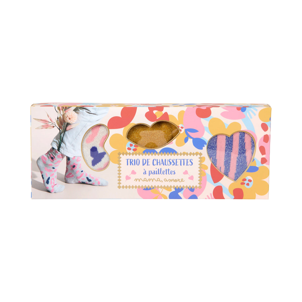 COFFRET DE 3 PAIRES DE CHAUSSETTES MAMA LOVA