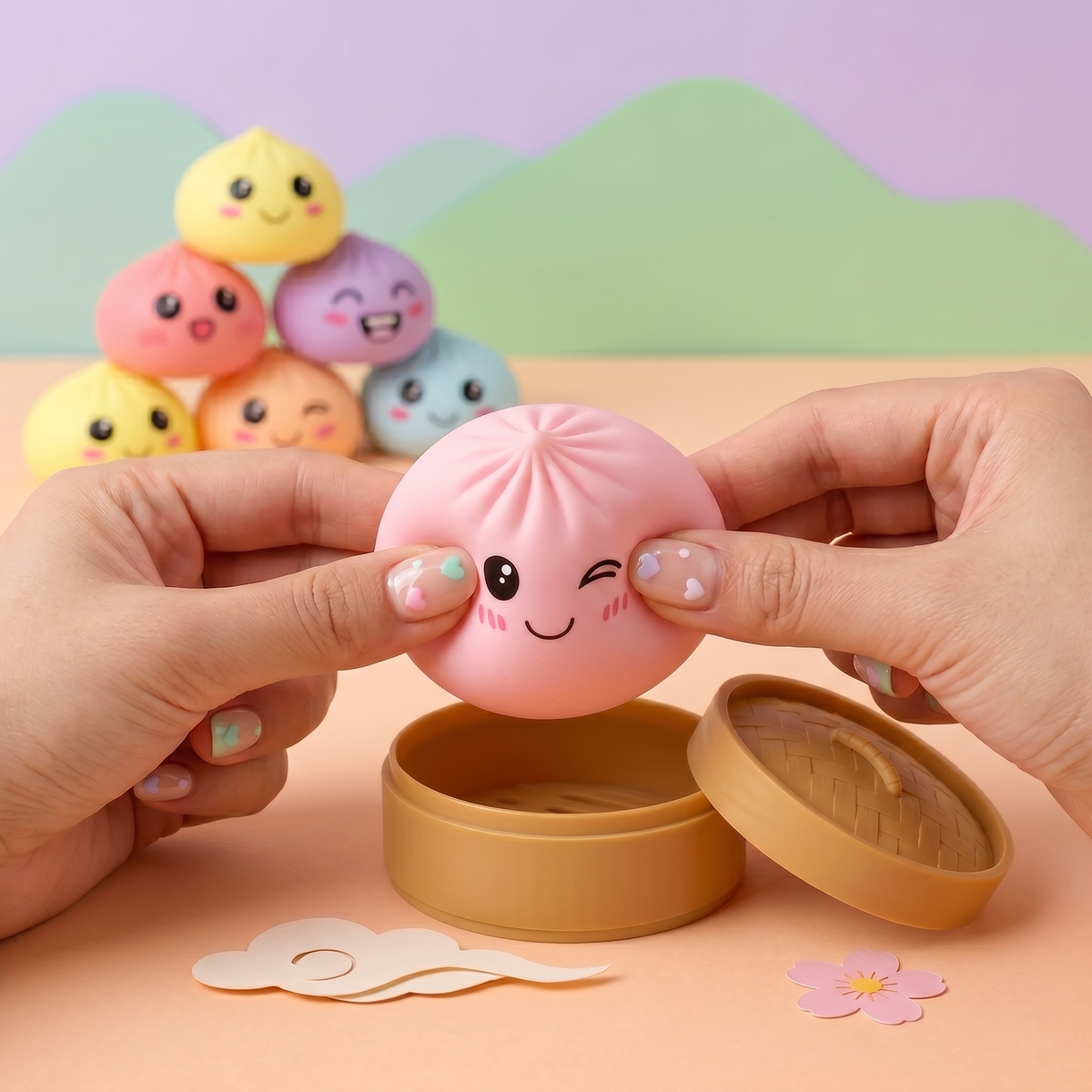 BLIND BOX MINI SQUISHIES BAO PASTEL