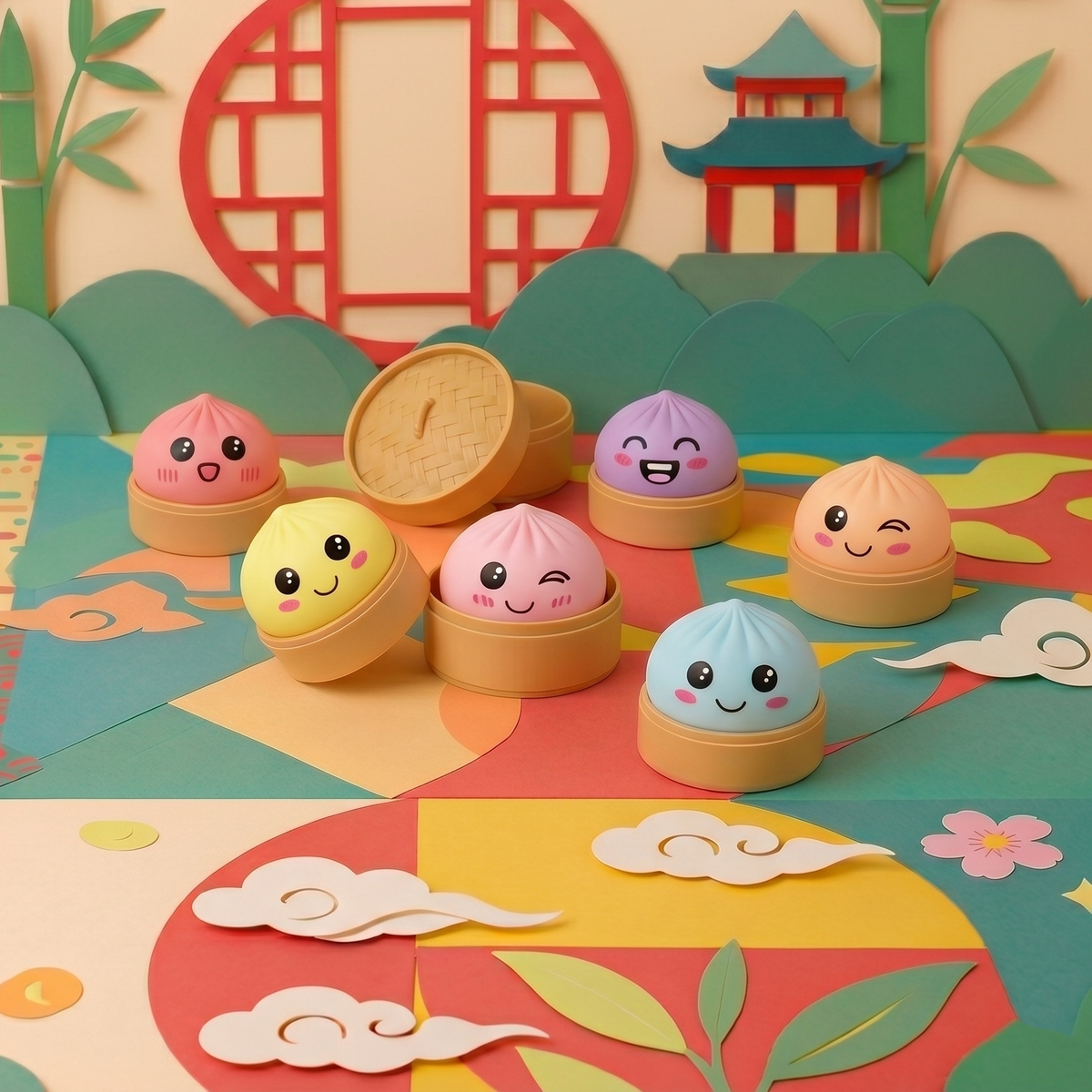 BLIND BOX MINI SQUISHIES BAO PASTEL