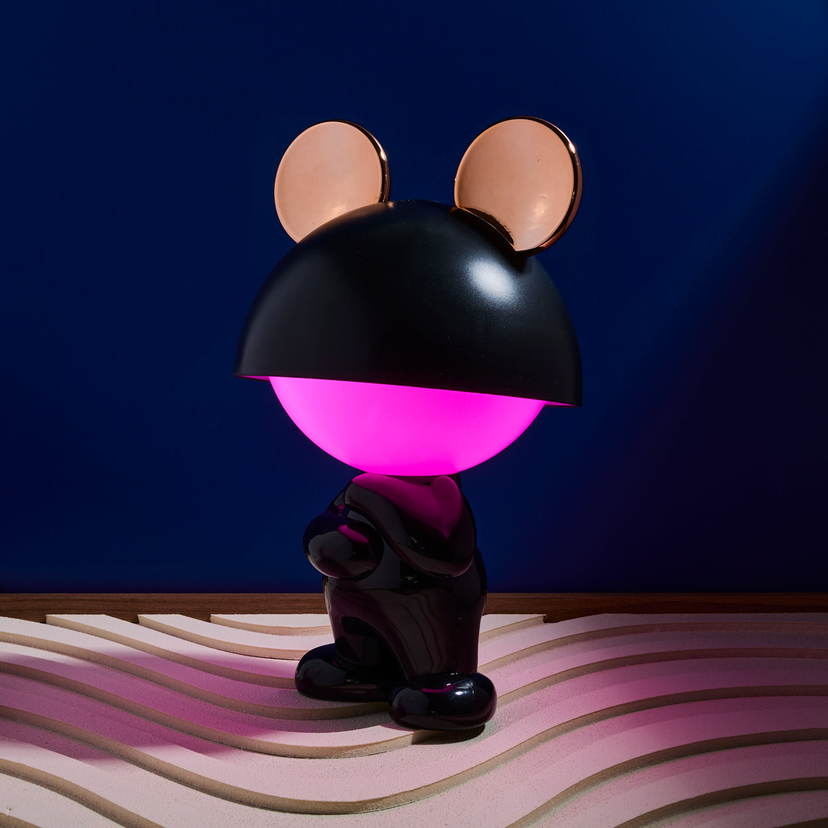 LAMPE ENCEINTE MISTER MOUSE GM DEBOUT NOIR